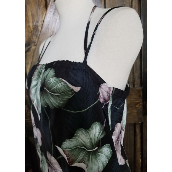LOCAL DESIGN Tropical Hawaiian Rayon Palm Beach Sun Dress Womens Size Small - Picture 6 of 7